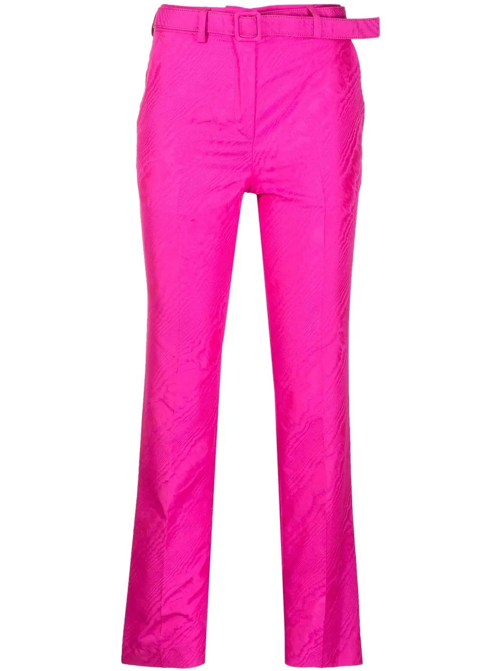 

Off-White pantalones capri con diseño recto - Rosado