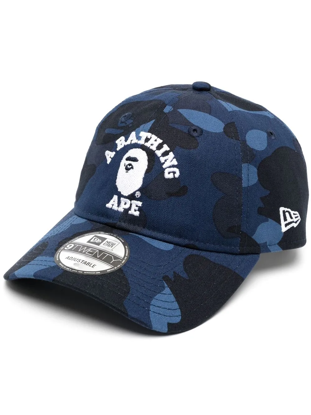 

A BATHING APE® gorra con estampado militar - Azul