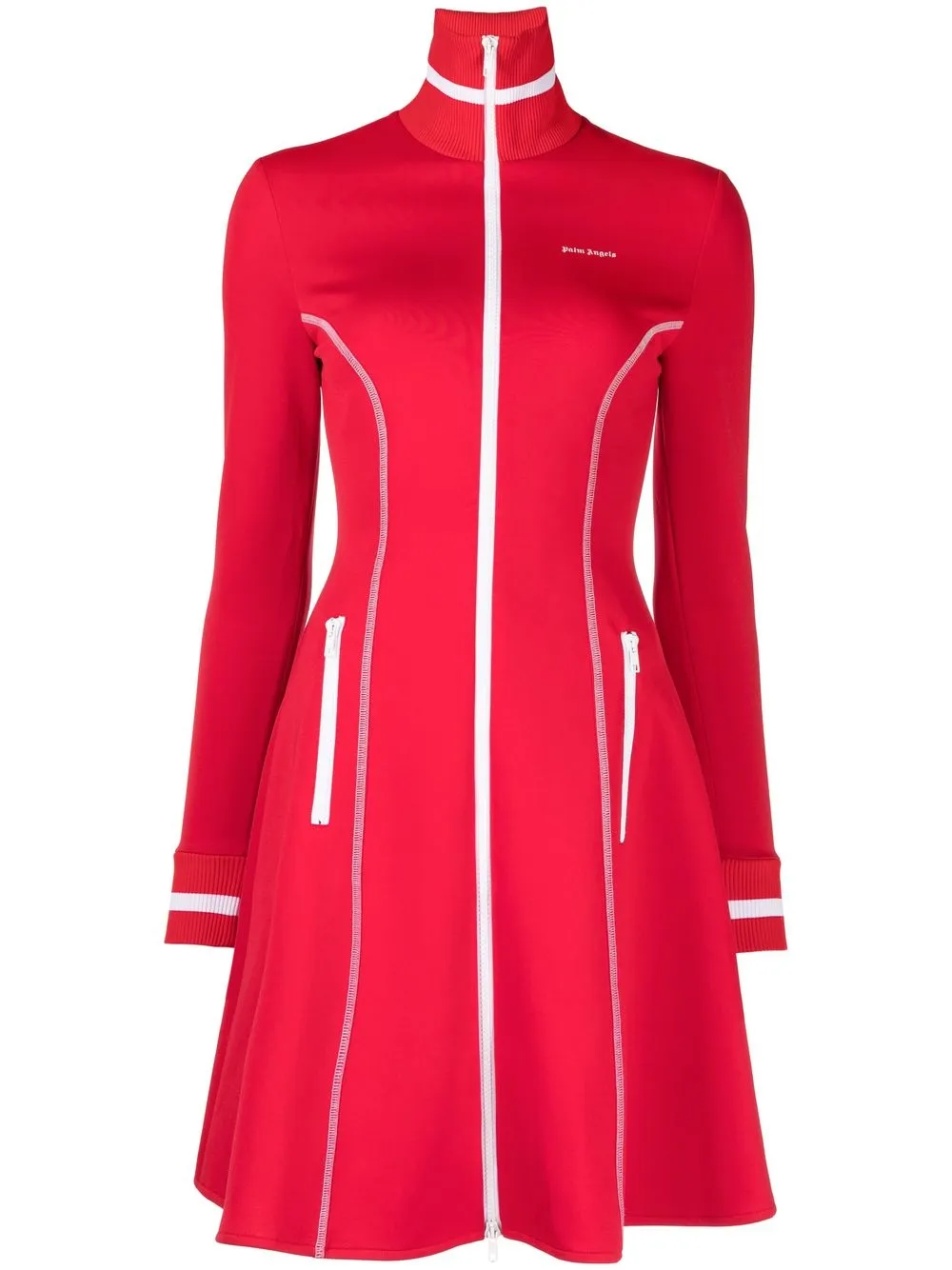 

Palm Angels vestido deportivo con logo estampado - Rojo