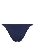 Moschino logo-plaque bikini bottoms - Blue