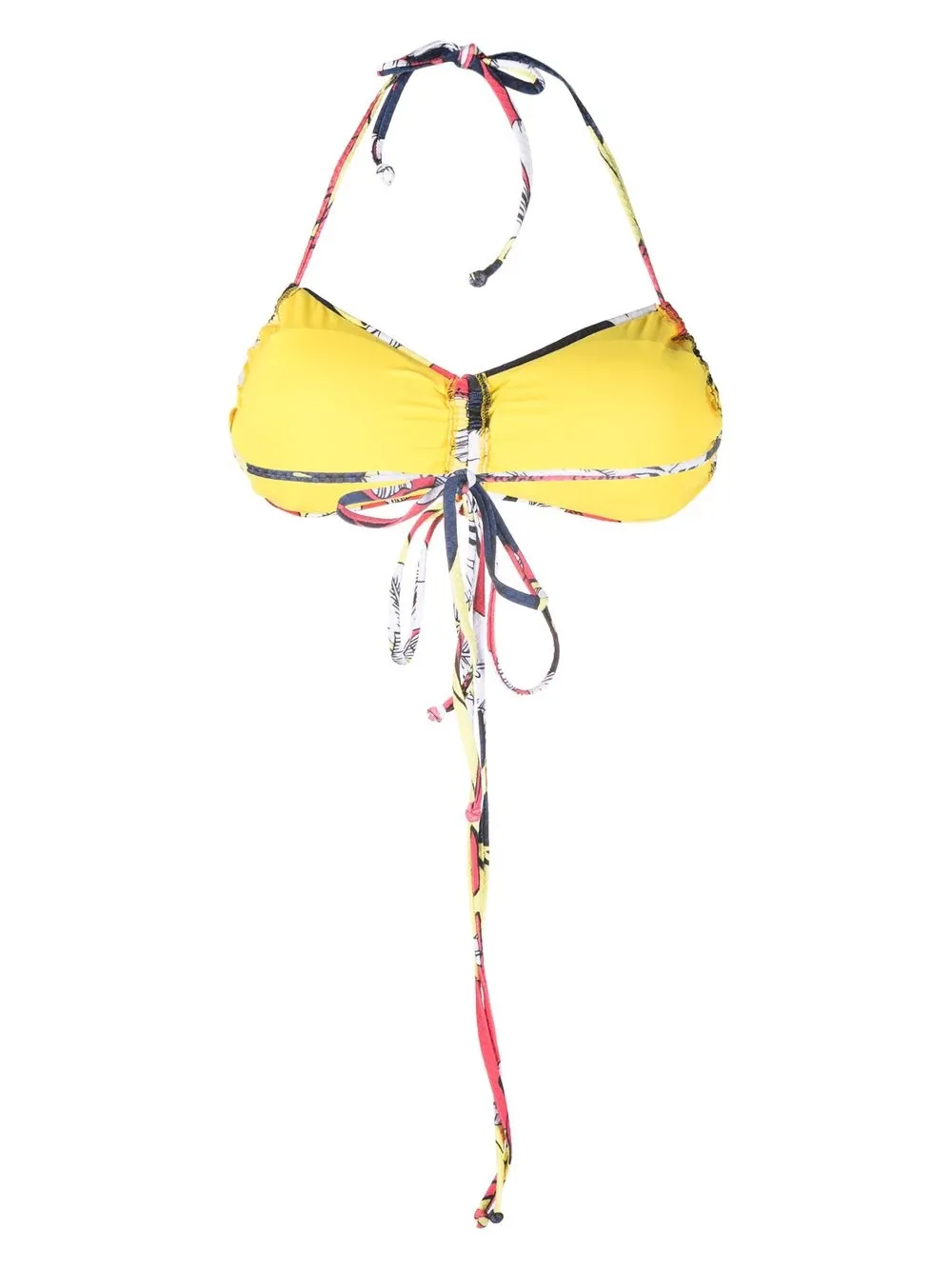 Moschino Bikinitop met bloemenprint - Geel