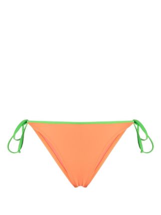 Moschino logo-print tie-side Bikini Bottoms - Farfetch