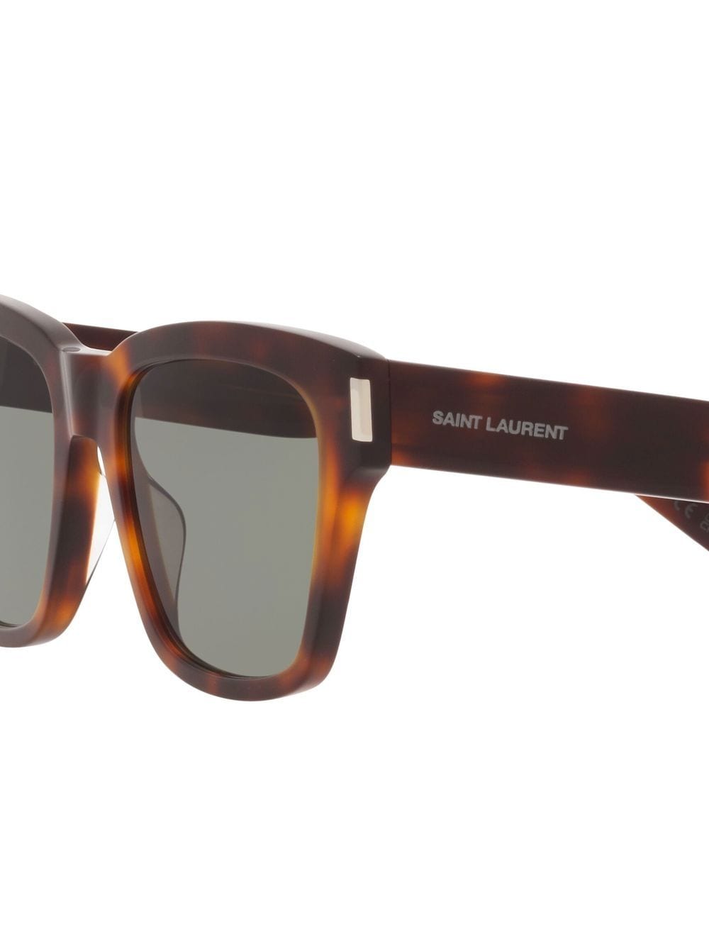 Shop Saint Laurent Sl 560 Tortoiseshell Square Sunglasses In Brown