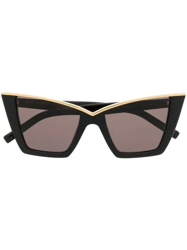 Saint Laurent Eyewear Óculos De Sol Gatinho SL 570 | Preto