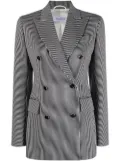 Max Mara peak-lapel striped blazer - Blue