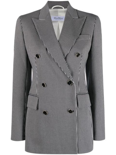 Max Mara peak-lapel striped blazer Women