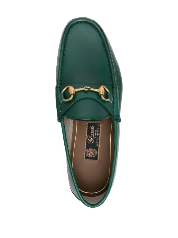 Gucci Horsebit 1953 Leather Loafers Green FARFETCH PH