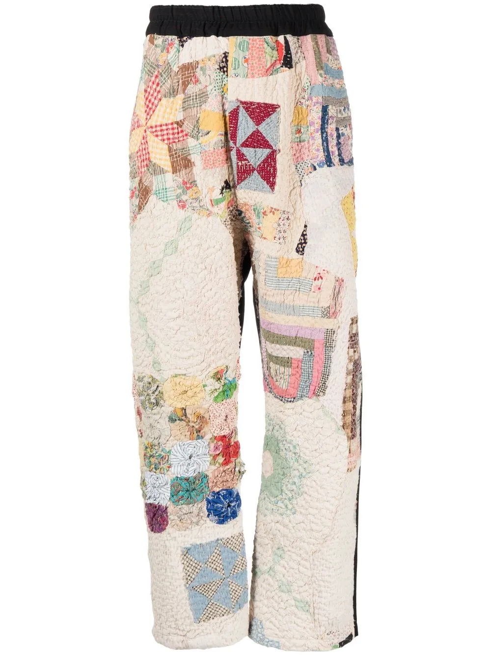 

By Walid patchwork straight-leg trousers - Multicolour