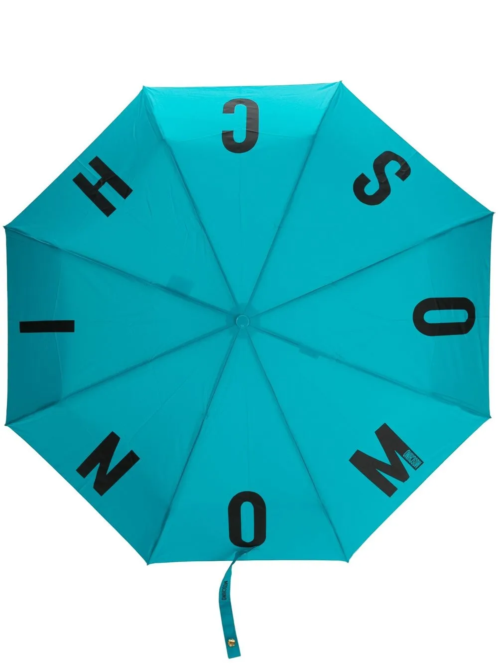 

Moschino logo-print umbrella - Blue