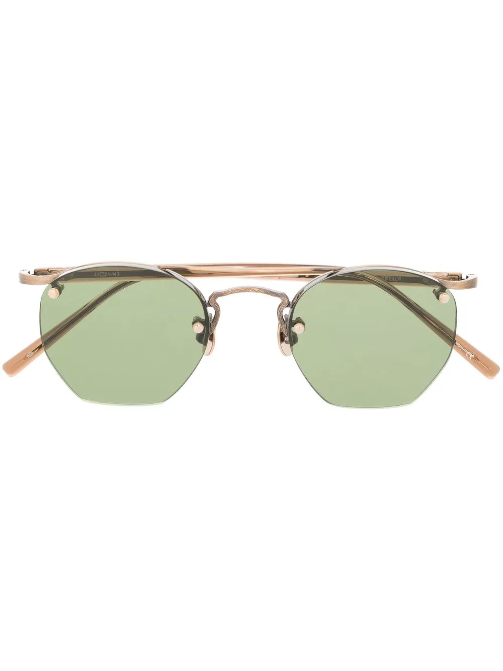 

Matsuda rimless green-tinted sunglasses - Brown