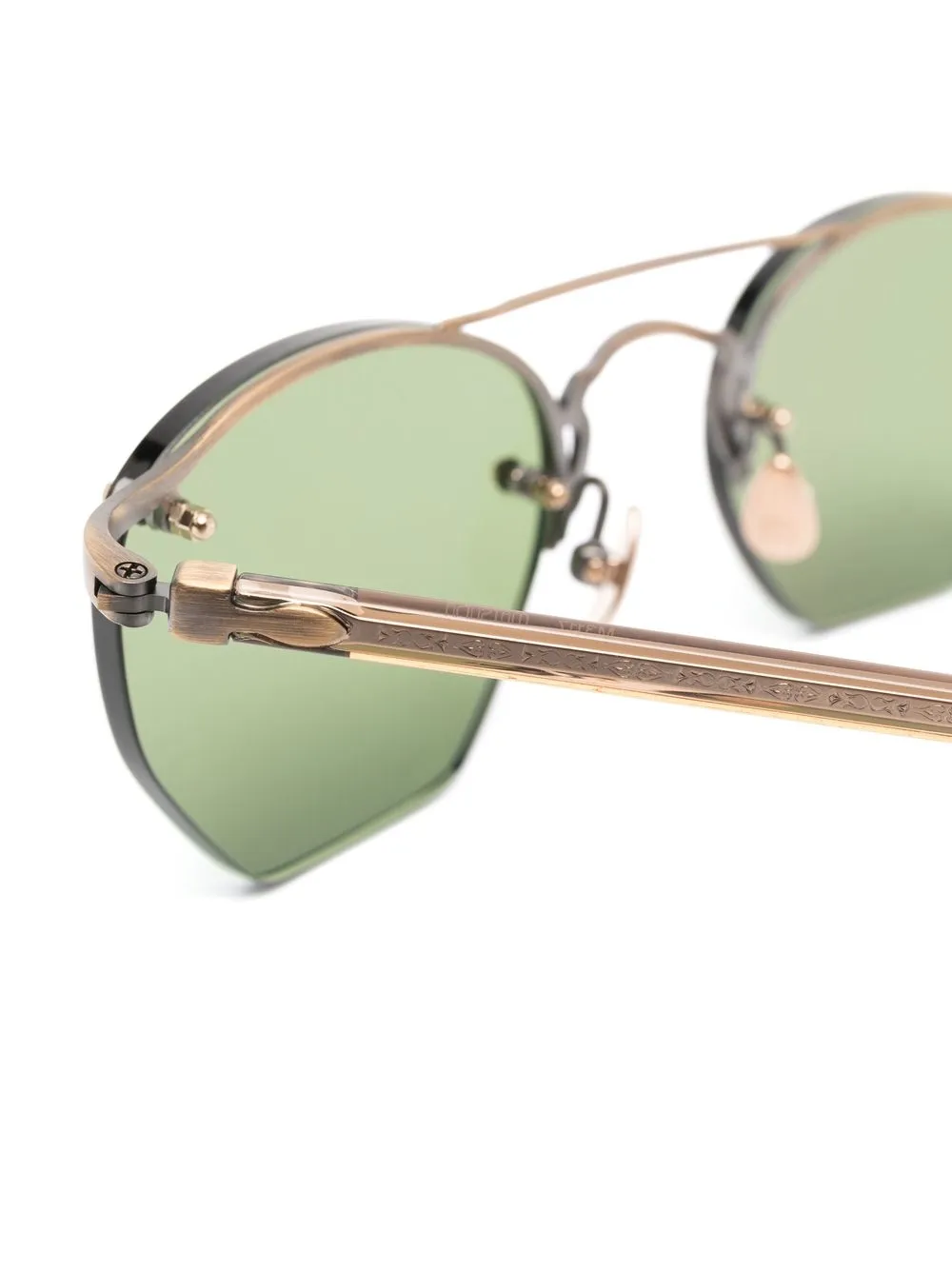 Matsuda Óculos De Sol Sem Aro Com Lentes Verdes Farfetch