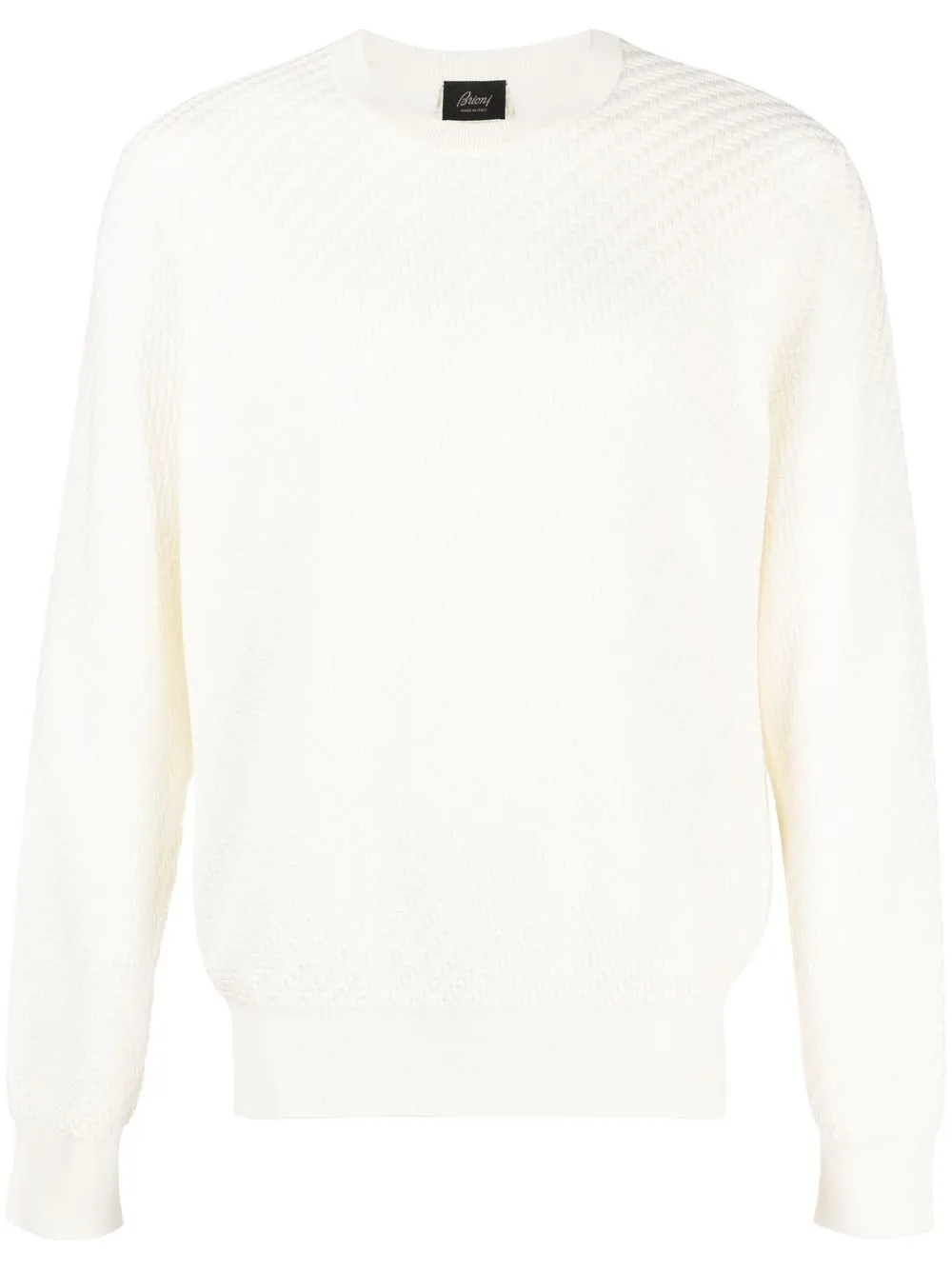 

Brioni crew-neck cotton-silk jumper - Neutrals