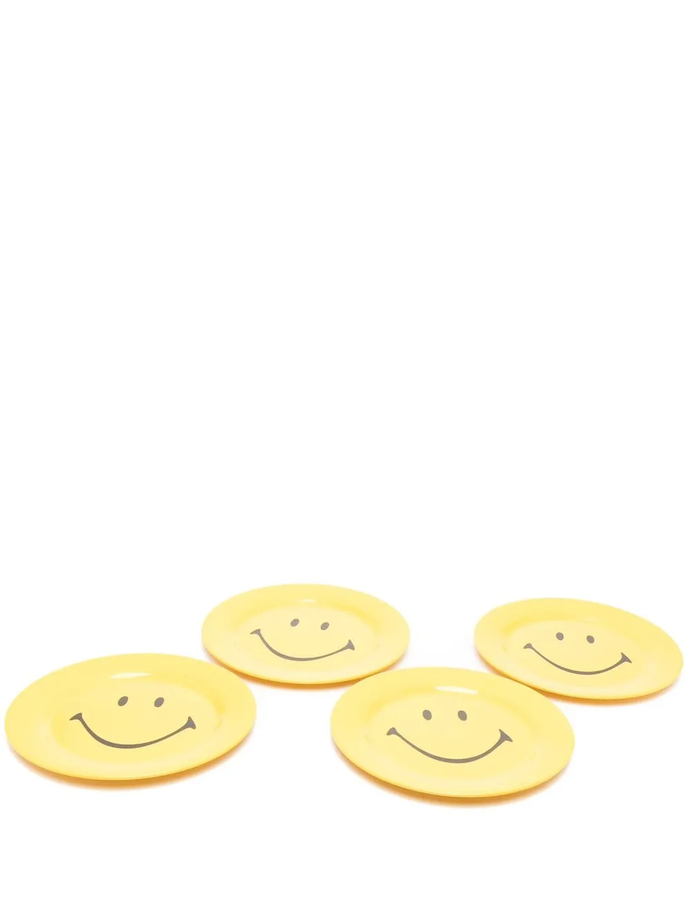 

MARKET pack de cuatro platos con motivo de emojis - Amarillo