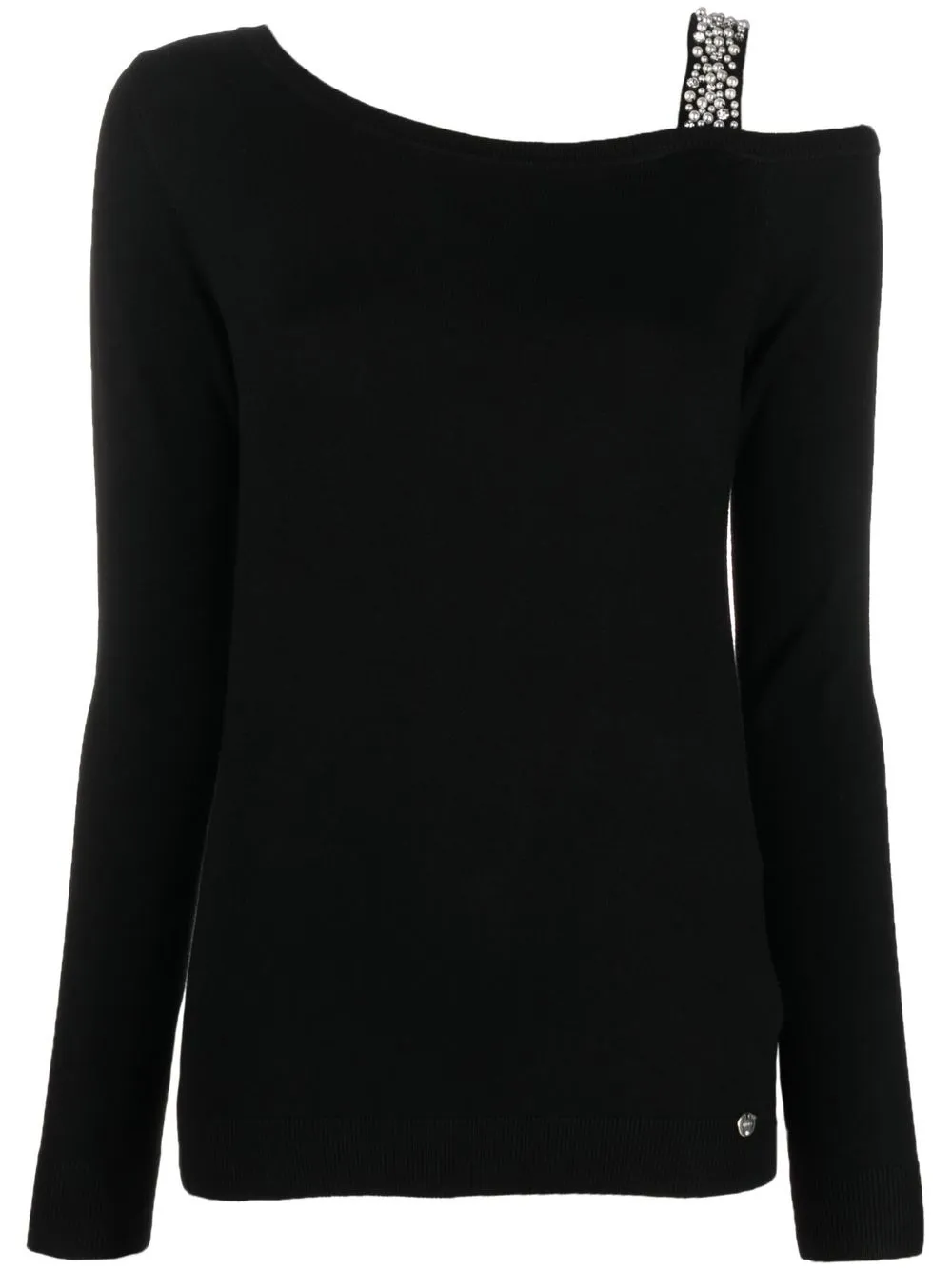 

LIU JO single-shoulder strap blouse - Black
