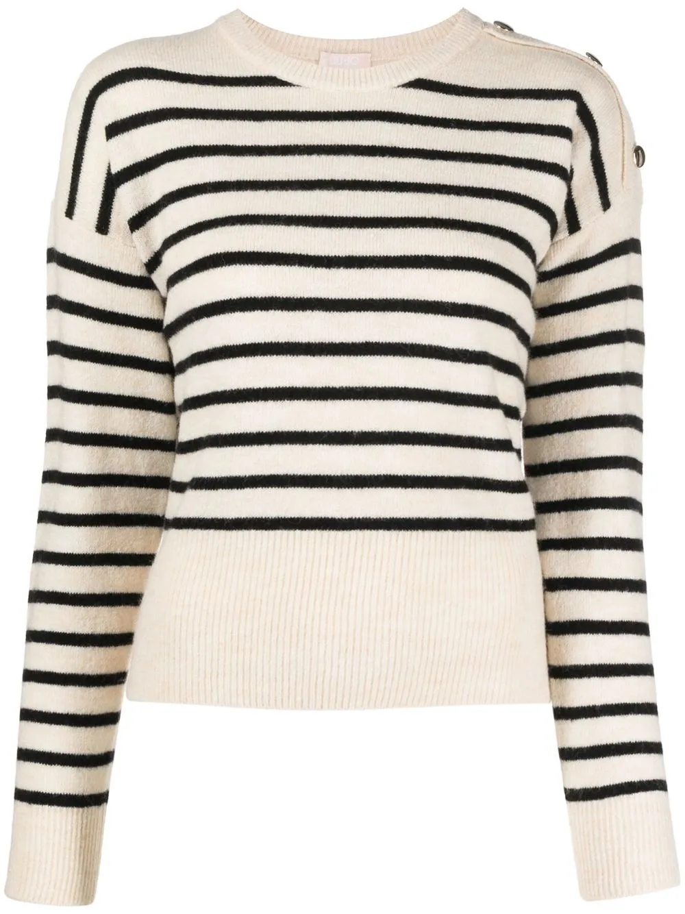 

LIU JO striped- knit jumper - Neutrals