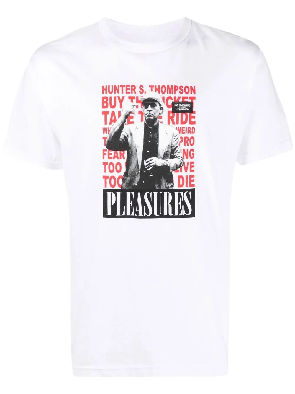 

Pleasures No Smoking graphic-print T-shirt - White