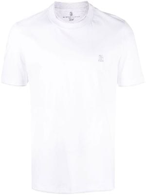 レッド系 Brunello Cucinelli クチネリロゴTシャツ S(ホワイト) - 通販