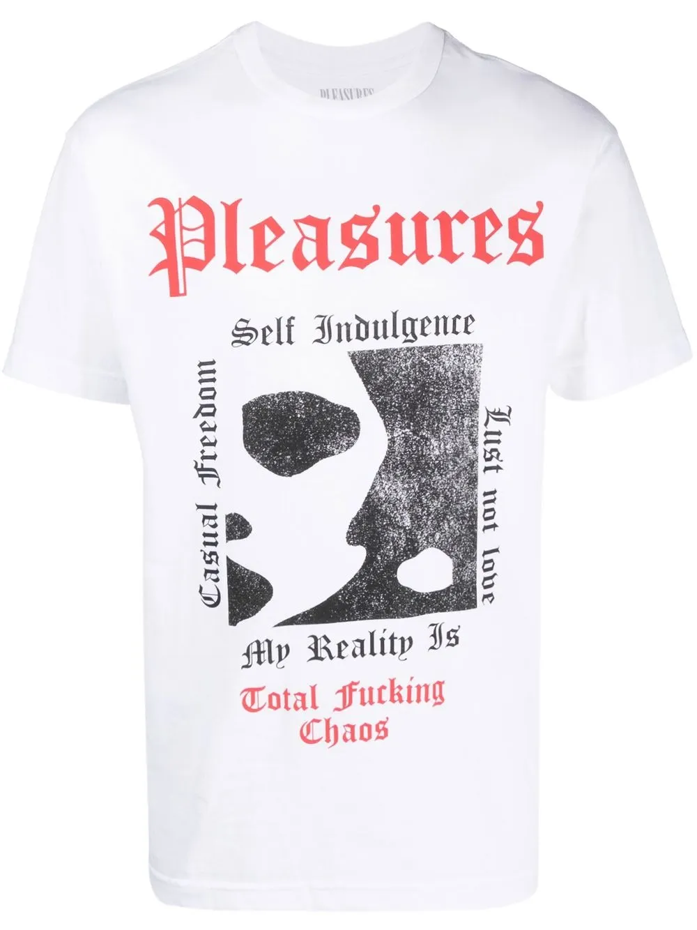 

Pleasures Reality graphic-print T-shirt - White