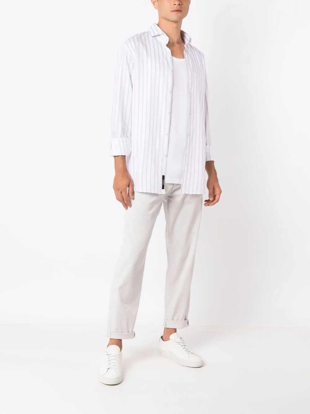 BOSS Camisa mangas longas com listras | Image 2