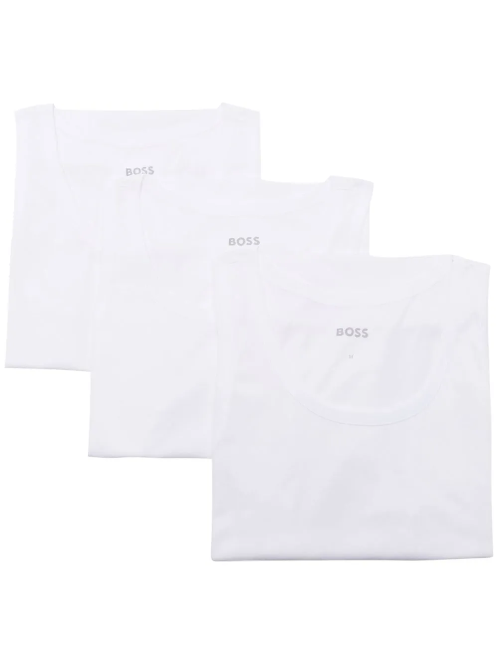 BOSS Kit 3 regatas de algodão | Branco | Image 1
