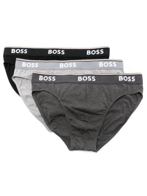 BOSS stripe-trim briefs (pack of 3)