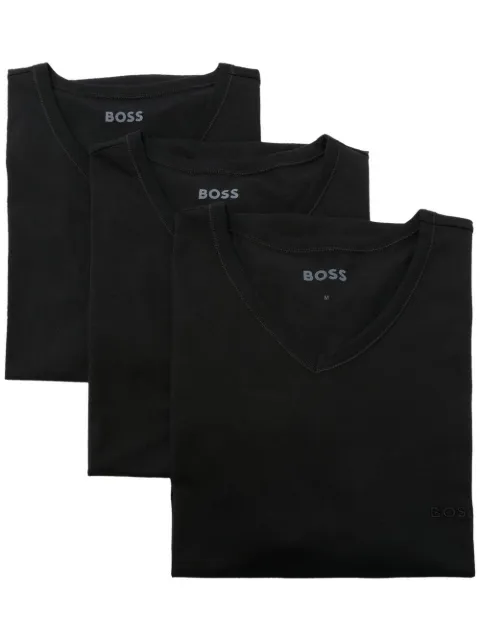 BOSS Kit 3 camisetas com gola V