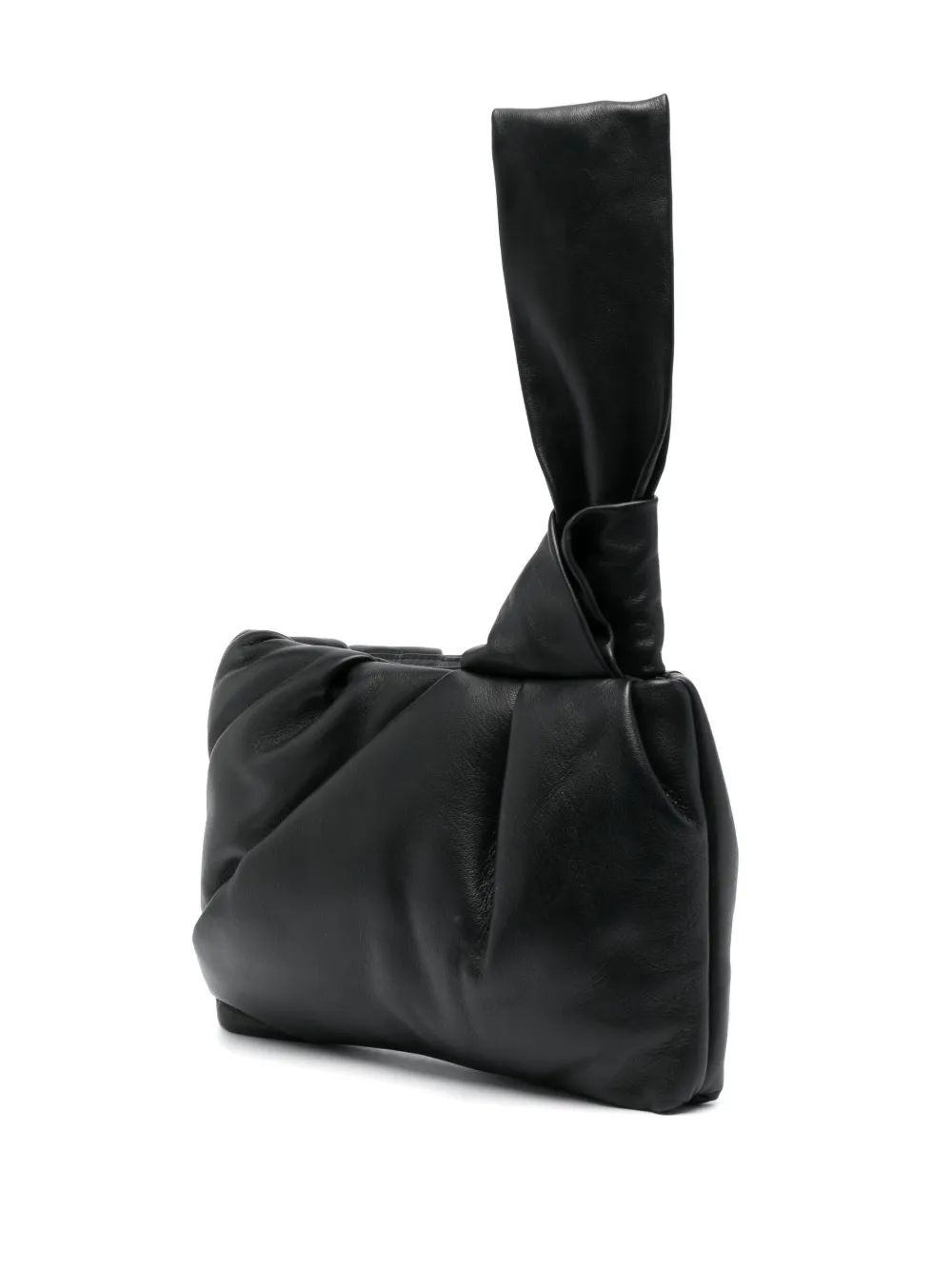 Shop Ambush Nejiri Leather Clutch Bag In Black