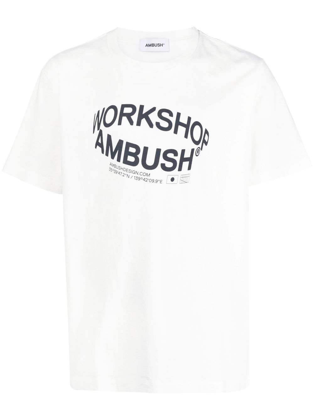 Shop Ambush Revolve Logo-print T-shirt In White