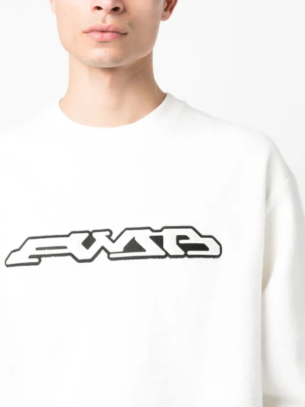 AMBUSH ロゴ スウェットシャツ | ホワイト | FARFETCH JP