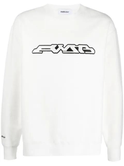 AMBUSH logo-print long sleeves sweatshirt 