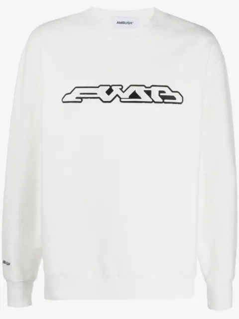 AMBUSH logo-print long sleeves sweatshirt 