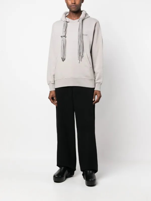 AMBUSH multicord-drawstring Cotton Hoodie | Grey | FARFETCH AMBUSH multicord-drawstring Cotton Hoodie | Grey | FARFETCH