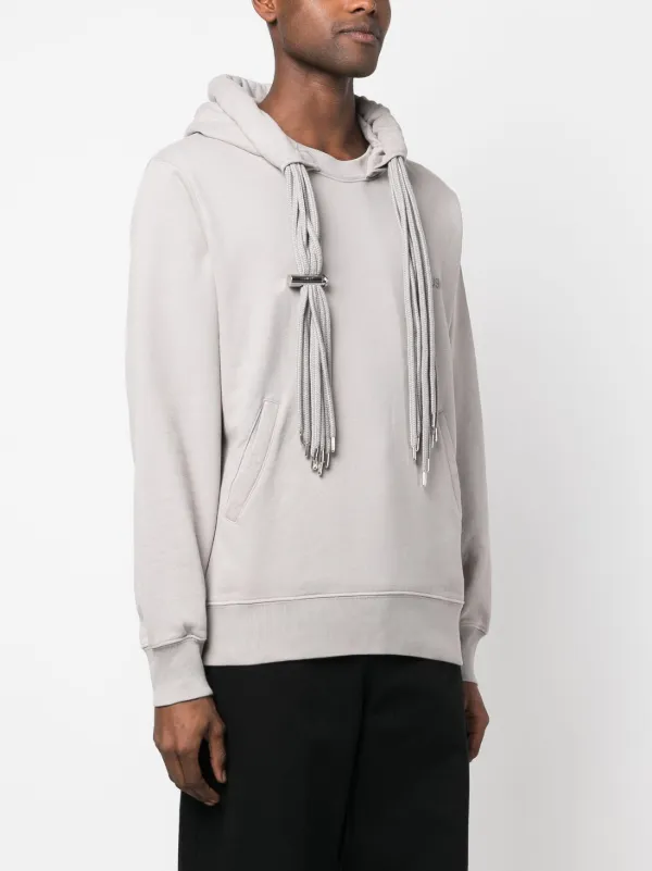 AMBUSH multicord-drawstring Cotton Hoodie | Grey | FARFETCH AMBUSH multicord-drawstring Cotton Hoodie | Grey | FARFETCH