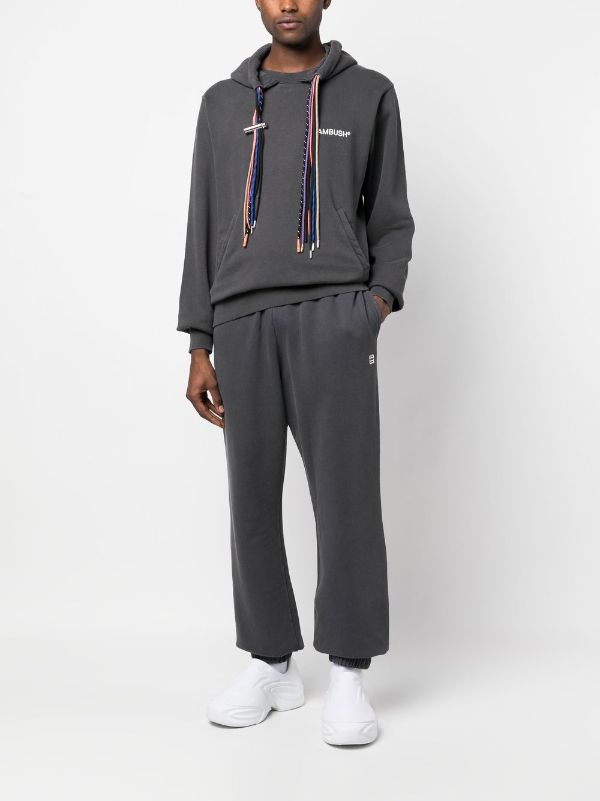 AMBUSH multicord-drawstring Organic Cotton Hoodie - Farfetch