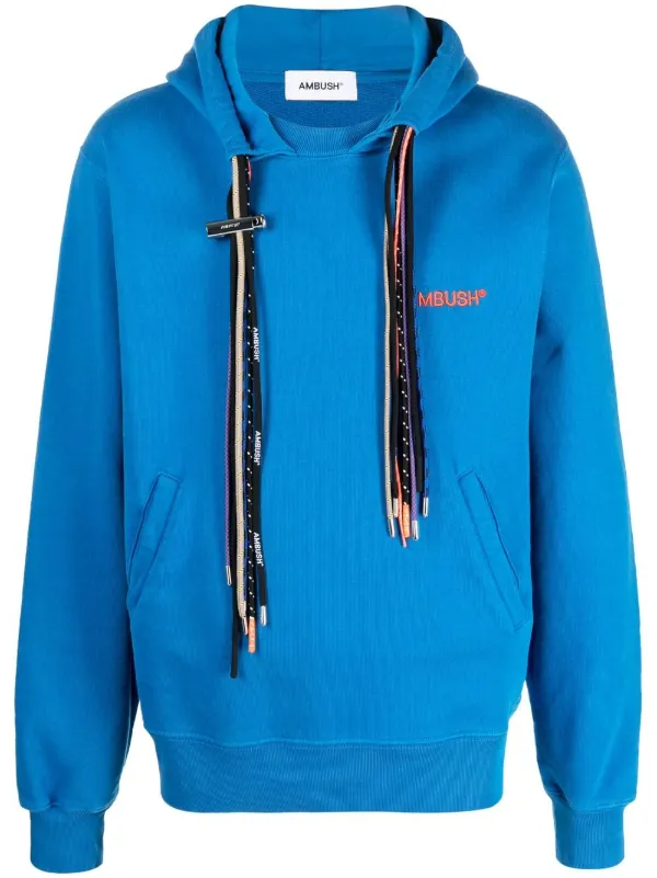 Blue 100% Cotton Round Hoodie Drawstring Cord 