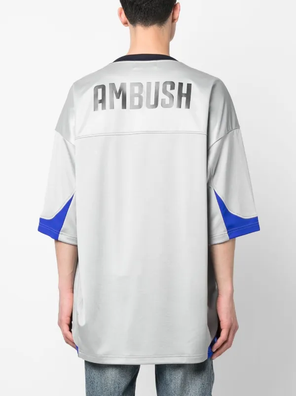 AMBUSH Short Sleeves Football T-shirt | Grey | FARFETCH TW