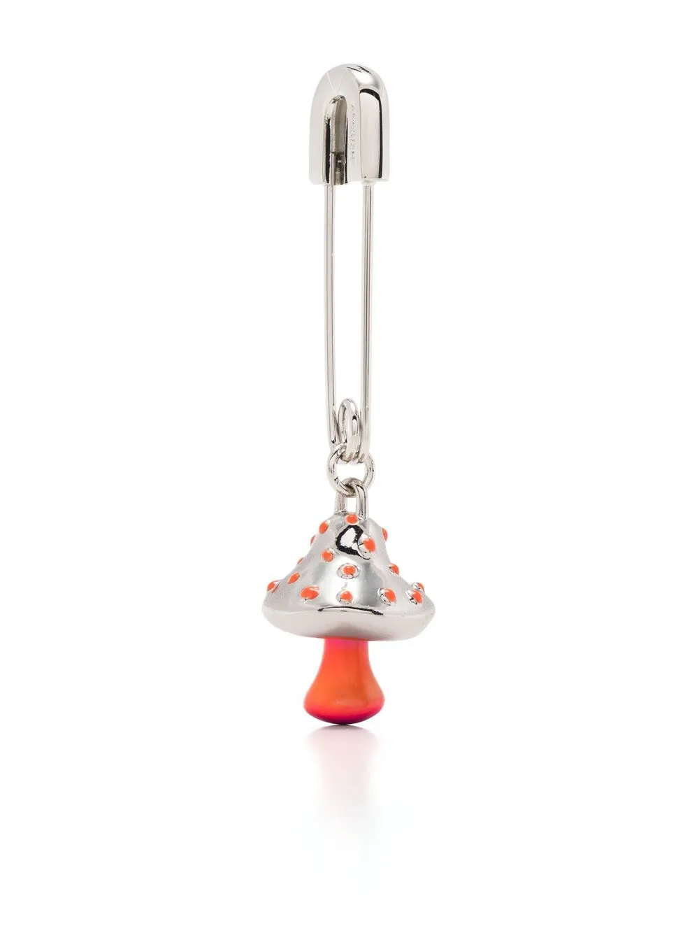 

AMBUSH mushroom-charm safety pin earring - Silver