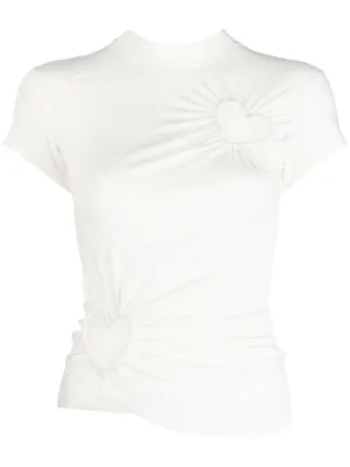 AMBUSH CUT OUT HAERTS T-SHIRT ホワイト AMBUSH(アンブッシュ) 通販サイト 【CUT OUT HEARTS T-SHIRT】
