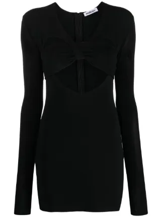 heart shaped mini dress black Lioness Heart Shaped Mini Dress