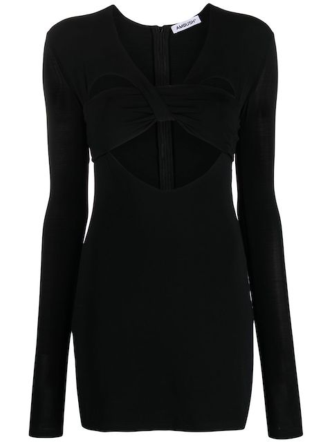 AMBUSH heart-shaped minidress