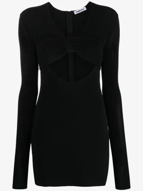 AMBUSH heart-shaped minidress