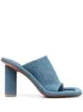 AMBUSH Cushion denim-lined mule - Blue