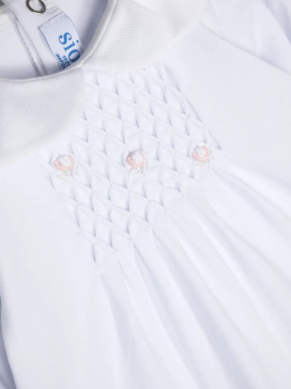Siola Floral-embroidery Body In White
