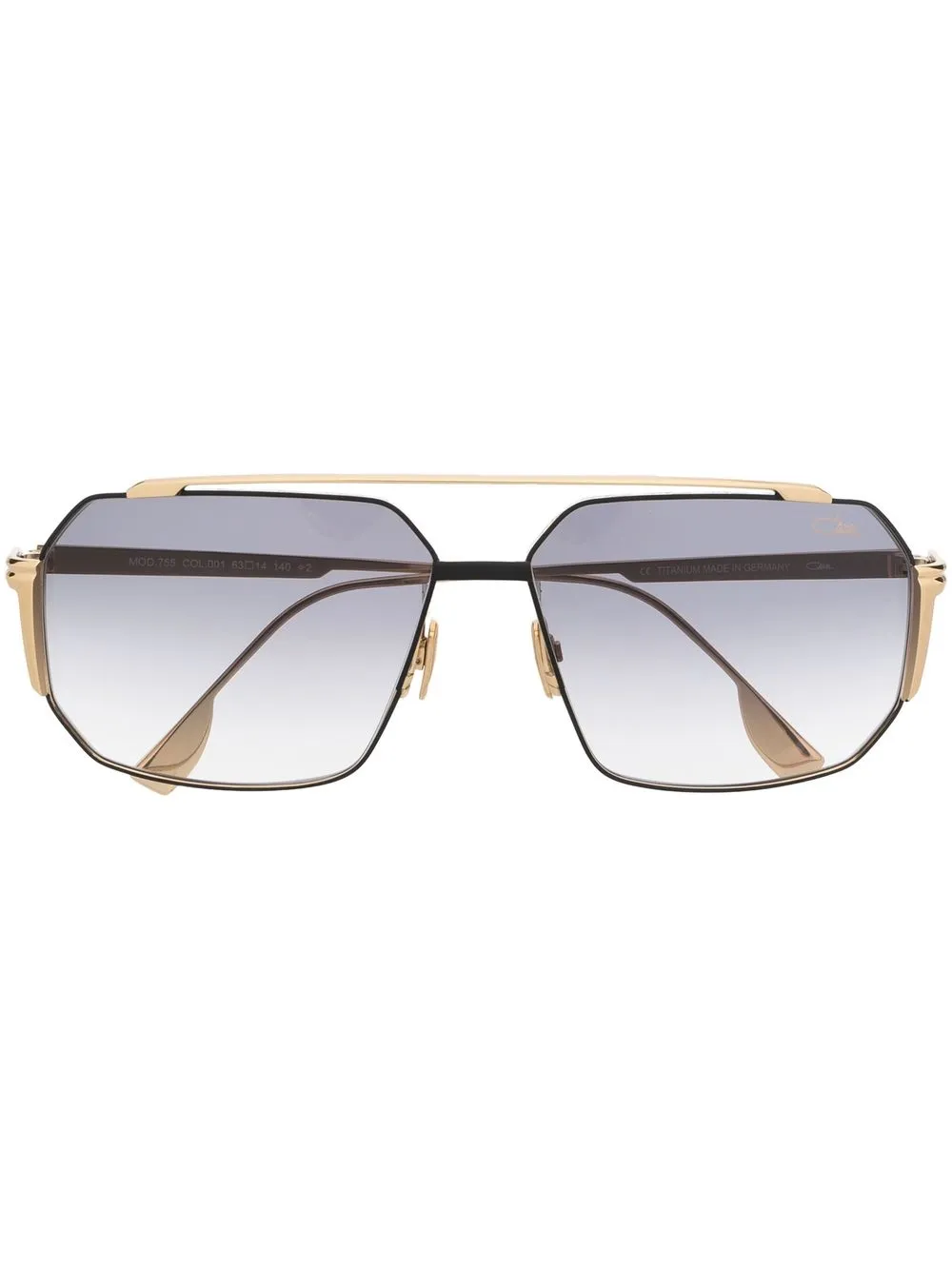 

Cazal Mod. 755 geometric-frame sunglasses - Gold