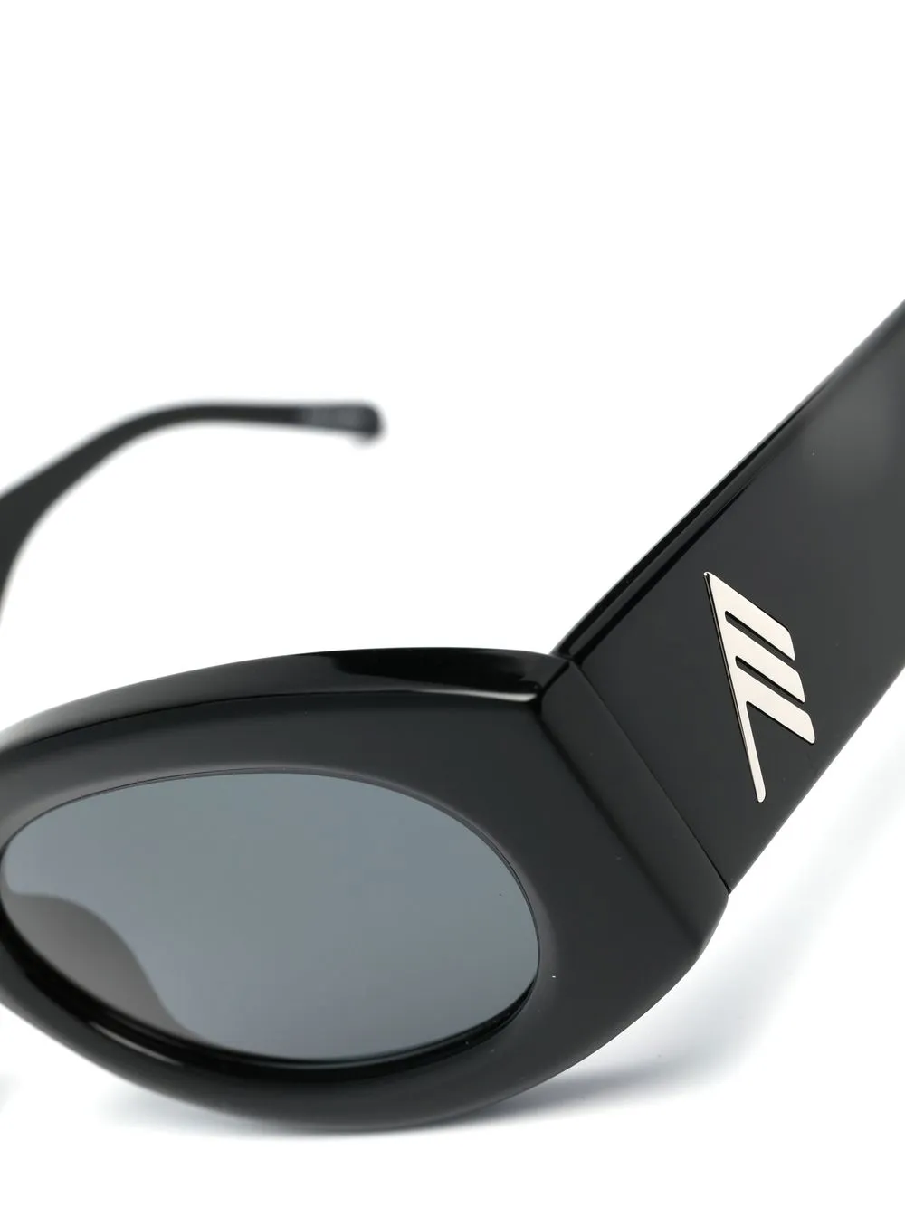 Linda Farrow x The Attico Berta round-frame Sunglasses | Black | FARFETCH