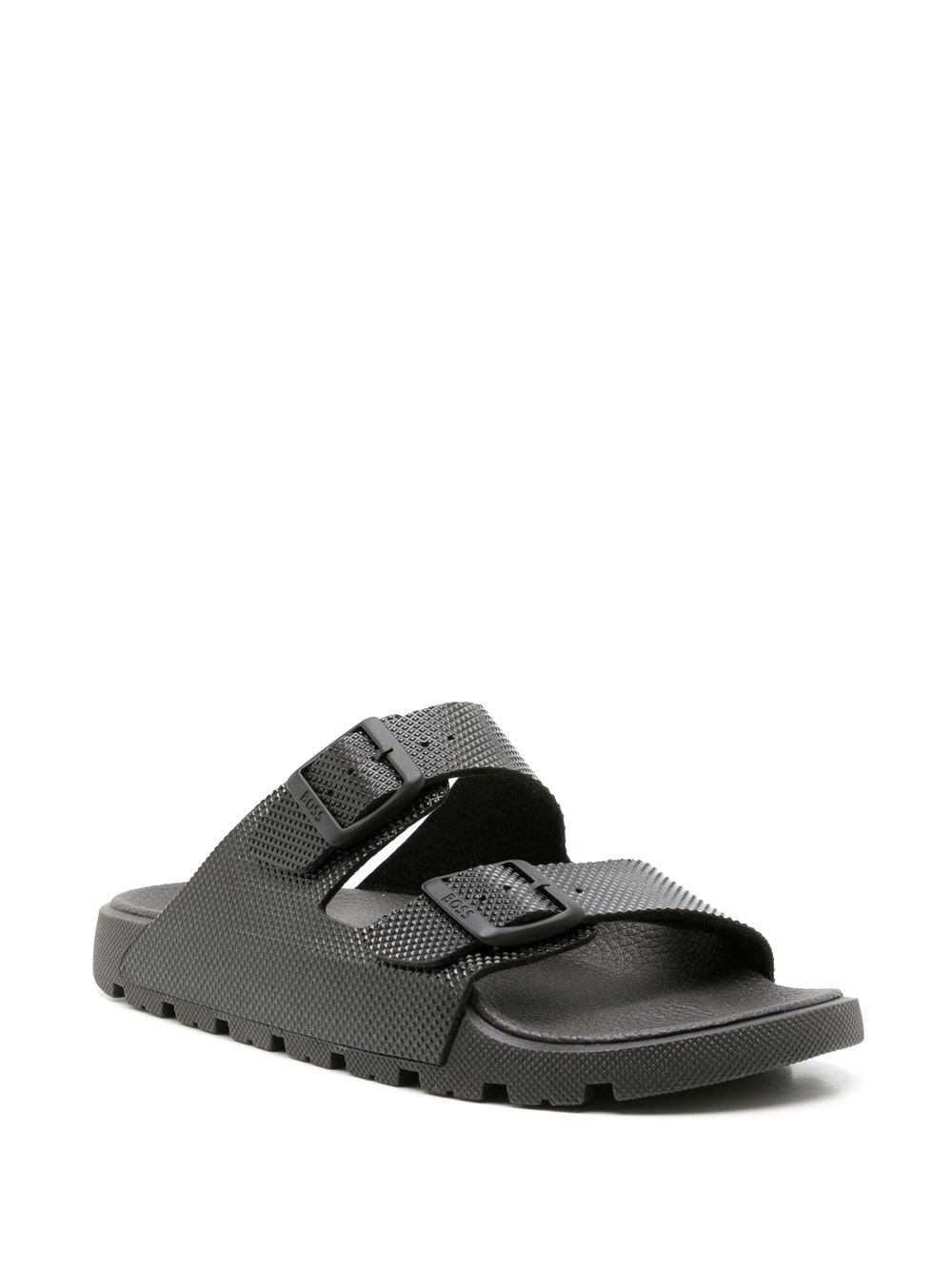 BOSS Sandalen met gesp - Zwart