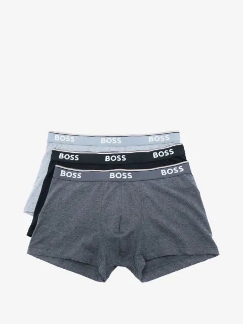 BOSS stripe-trim logo-waistband boxers (set of three)