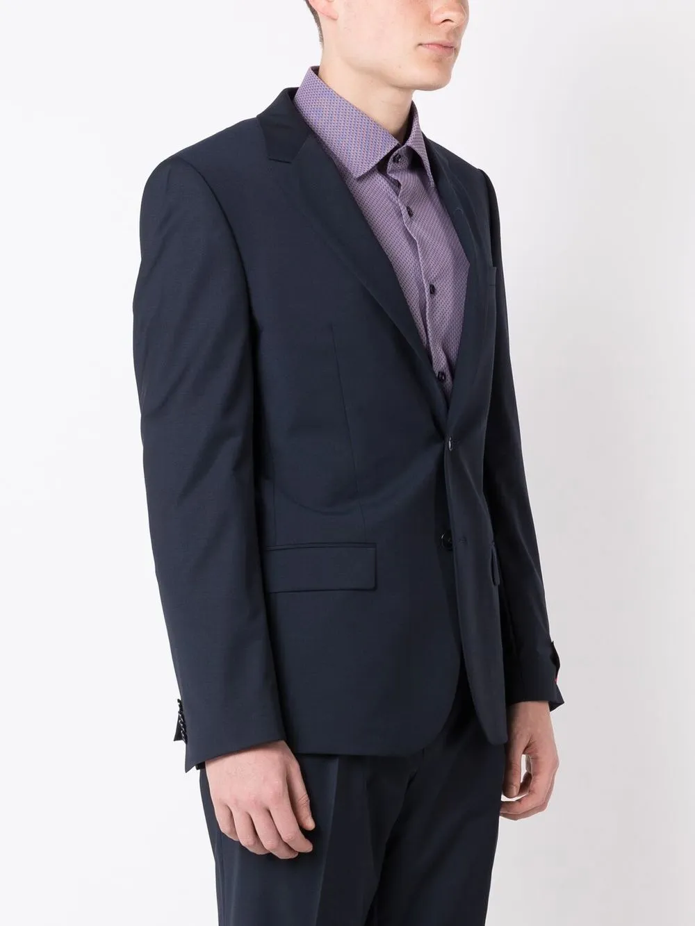 Shop Hugo Slim-fit Single-breasted Suit Jacket In 405