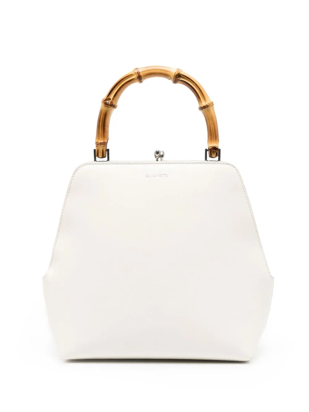 

Jil Sander tote con logo estampado - Blanco