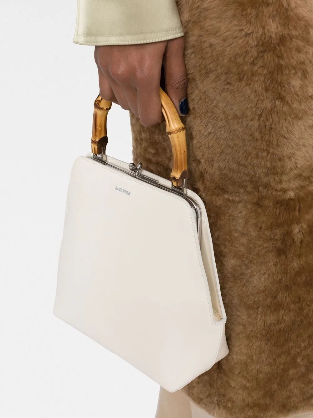 Jil Sander Logo-print Tote Bag In Weiss